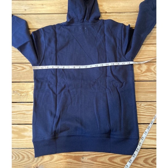 NWT Gap Logo Hoodie Sweatshirt Size XXL (14-16) Boy’s Navy - Picture 7 of 9